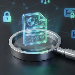 stock illustration for data security compliance